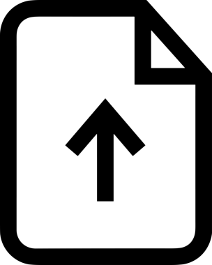 Siyah ve Beyaz Logo Simgesi PNG Biçimini Yükle. Web Sitesi Düğmesi, Mobil Uygulama Arayüzü, Dosya Aktarımı, Belge Paylaşımı, Bulut Depolama ve Veri Yedekleme için Minimalist Düz Tasarımlı Tek Renkli Ok Gönderme İşareti Grafiksel Elemanı