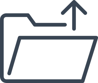 Siyah ve Beyaz Logo Simgesi PNG Biçimini Yükle. Web Sitesi Düğmesi, Mobil Uygulama Arayüzü, Dosya Aktarımı, Belge Paylaşımı, Bulut Depolama ve Veri Yedekleme için Minimalist Düz Tasarımlı Tek Renkli Ok Gönderme İşareti Grafiksel Elemanı