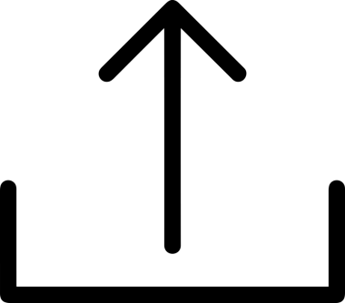 Siyah ve Beyaz Logo Simgesi PNG Biçimini Yükle. Web Sitesi Düğmesi, Mobil Uygulama Arayüzü, Dosya Aktarımı, Belge Paylaşımı, Bulut Depolama ve Veri Yedekleme için Minimalist Düz Tasarımlı Tek Renkli Ok Gönderme İşareti Grafiksel Elemanı