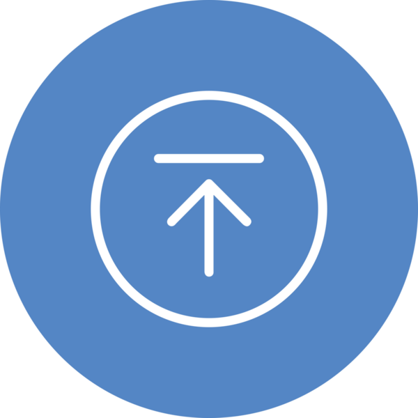 Siyah ve Beyaz Logo Simgesi PNG Biçimini Yükle. Web Sitesi Düğmesi, Mobil Uygulama Arayüzü, Dosya Aktarımı, Belge Paylaşımı, Bulut Depolama ve Veri Yedekleme için Minimalist Düz Tasarımlı Tek Renkli Ok Gönderme İşareti Grafiksel Elemanı