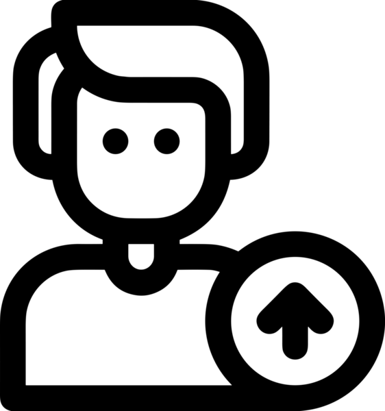 Siyah ve Beyaz Logo Simgesi PNG Biçimini Yükle. Web Sitesi Düğmesi, Mobil Uygulama Arayüzü, Dosya Aktarımı, Belge Paylaşımı, Bulut Depolama ve Veri Yedekleme için Minimalist Düz Tasarımlı Tek Renkli Ok Gönderme İşareti Grafiksel Elemanı