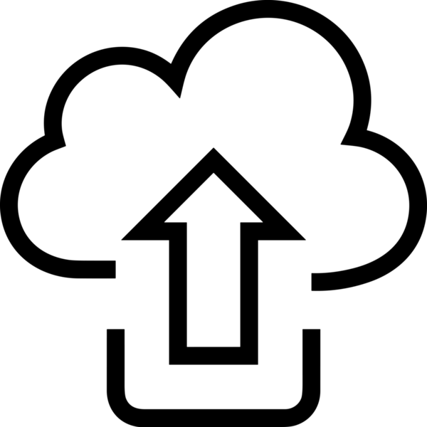 Siyah ve Beyaz Logo Simgesi PNG Biçimini Yükle. Web Sitesi Düğmesi, Mobil Uygulama Arayüzü, Dosya Aktarımı, Belge Paylaşımı, Bulut Depolama ve Veri Yedekleme için Minimalist Düz Tasarımlı Tek Renkli Ok Gönderme İşareti Grafiksel Elemanı