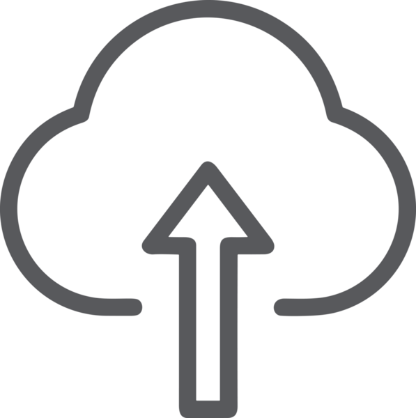 Siyah ve Beyaz Logo Simgesi PNG Biçimini Yükle. Web Sitesi Düğmesi, Mobil Uygulama Arayüzü, Dosya Aktarımı, Belge Paylaşımı, Bulut Depolama ve Veri Yedekleme için Minimalist Düz Tasarımlı Tek Renkli Ok Gönderme İşareti Grafiksel Elemanı