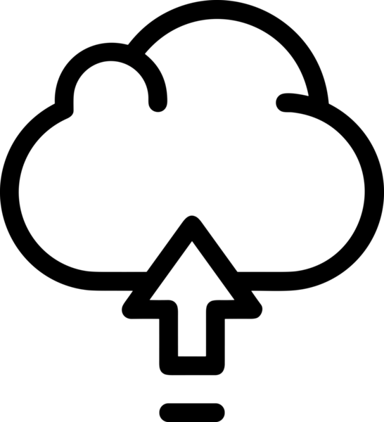 Siyah ve Beyaz Logo Simgesi PNG Biçimini Yükle. Web Sitesi Düğmesi, Mobil Uygulama Arayüzü, Dosya Aktarımı, Belge Paylaşımı, Bulut Depolama ve Veri Yedekleme için Minimalist Düz Tasarımlı Tek Renkli Ok Gönderme İşareti Grafiksel Elemanı