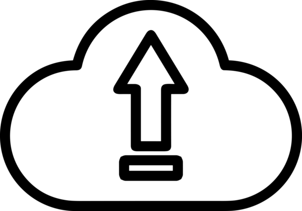 Siyah ve Beyaz Logo Simgesi PNG Biçimini Yükle. Web Sitesi Düğmesi, Mobil Uygulama Arayüzü, Dosya Aktarımı, Belge Paylaşımı, Bulut Depolama ve Veri Yedekleme için Minimalist Düz Tasarımlı Tek Renkli Ok Gönderme İşareti Grafiksel Elemanı