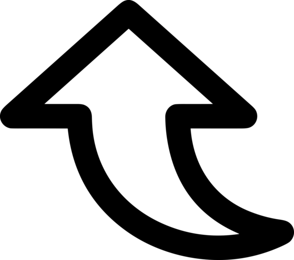 Siyah ve Beyaz Logo Simgesi PNG Biçimini Yükle. Web Sitesi Düğmesi, Mobil Uygulama Arayüzü, Dosya Aktarımı, Belge Paylaşımı, Bulut Depolama ve Veri Yedekleme için Minimalist Düz Tasarımlı Tek Renkli Ok Gönderme İşareti Grafiksel Elemanı