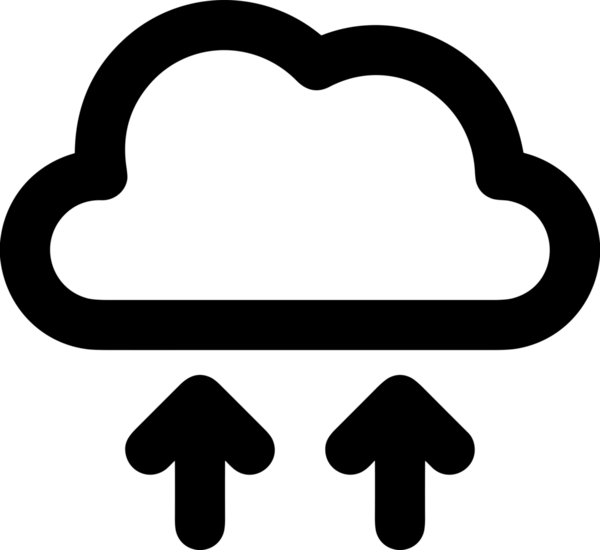 Siyah ve Beyaz Logo Simgesi PNG Biçimini Yükle. Web Sitesi Düğmesi, Mobil Uygulama Arayüzü, Dosya Aktarımı, Belge Paylaşımı, Bulut Depolama ve Veri Yedekleme için Minimalist Düz Tasarımlı Tek Renkli Ok Gönderme İşareti Grafiksel Elemanı