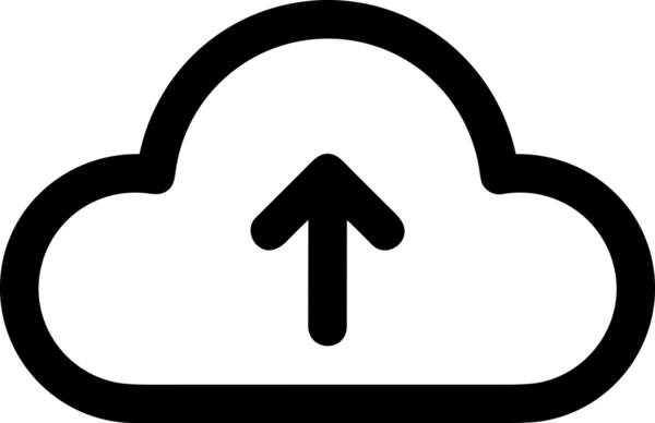 Siyah ve Beyaz Logo Simgesi PNG Biçimini Yükle. Web Sitesi Düğmesi, Mobil Uygulama Arayüzü, Dosya Aktarımı, Belge Paylaşımı, Bulut Depolama ve Veri Depolama için Minimalist Düz Tasarımlı Tek Renk Oku İşaretli Grafik Elemanı 