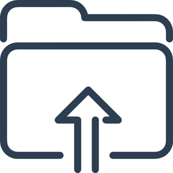 Siyah ve Beyaz Logo Simgesi PNG Biçimini Yükle. Web Sitesi Düğmesi, Mobil Uygulama Arayüzü, Dosya Aktarımı, Belge Paylaşımı, Bulut Depolama ve Veri Depolama için Minimalist Düz Tasarımlı Tek Renk Oku İşaretli Grafik Elemanı 