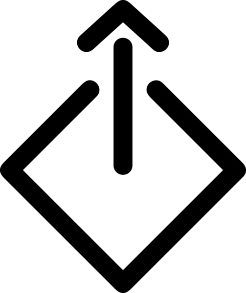 Siyah ve Beyaz Logo Simgesi PNG Biçimini Yükle. Web Sitesi Düğmesi, Mobil Uygulama Arayüzü, Dosya Aktarımı, Belge Paylaşımı, Bulut Depolama ve Veri Yedekleme için Minimalist Düz Tasarımlı Tek Renkli Ok Gönderme İşareti Grafiksel Elemanı