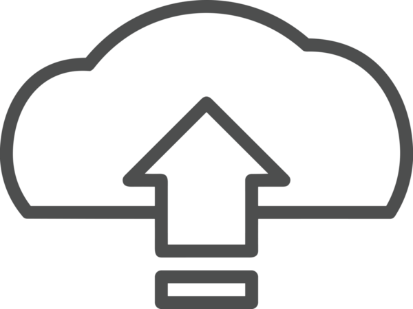 Siyah ve Beyaz Logo Simgesi PNG Biçimini Yükle. Web Sitesi Düğmesi, Mobil Uygulama Arayüzü, Dosya Aktarımı, Belge Paylaşımı, Bulut Depolama ve Veri Yedekleme için Minimalist Düz Tasarımlı Tek Renkli Ok Gönderme İşareti Grafiksel Elemanı