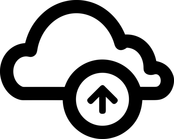 Siyah ve Beyaz Logo Simgesi PNG Biçimini Yükle. Web Sitesi Düğmesi, Mobil Uygulama Arayüzü, Dosya Aktarımı, Belge Paylaşımı, Bulut Depolama ve Veri Yedekleme için Minimalist Düz Tasarımlı Tek Renkli Ok Gönderme İşareti Grafiksel Elemanı