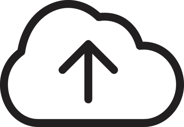 Siyah ve Beyaz Logo Simgesi PNG Biçimini Yükle. Web Sitesi Düğmesi, Mobil Uygulama Arayüzü, Dosya Aktarımı, Belge Paylaşımı, Bulut Depolama ve Veri Yedekleme için Minimalist Düz Tasarımlı Tek Renkli Ok Gönderme İşareti Grafiksel Elemanı