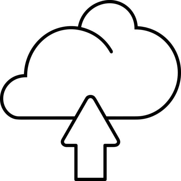 Siyah ve Beyaz Logo Simgesi PNG Biçimini Yükle. Web Sitesi Düğmesi, Mobil Uygulama Arayüzü, Dosya Aktarımı, Belge Paylaşımı, Bulut Depolama ve Veri Yedekleme için Minimalist Düz Tasarımlı Tek Renkli Ok Gönderme İşareti Grafiksel Elemanı