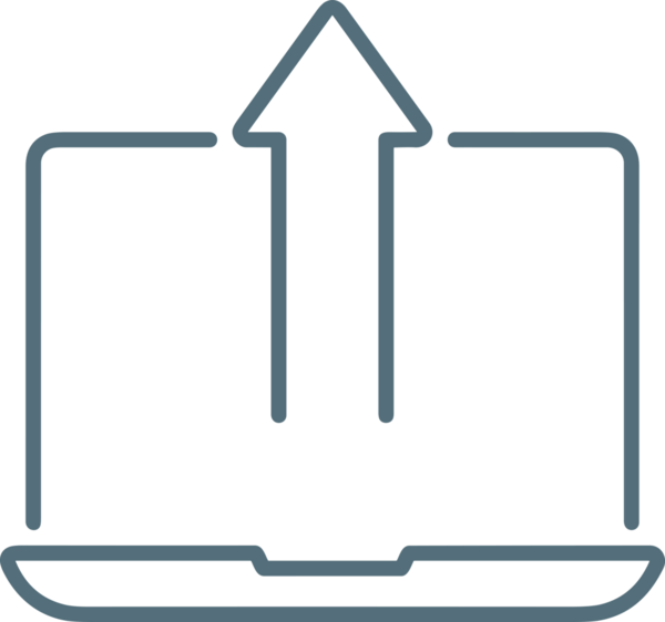 Siyah ve Beyaz Logo Simgesi PNG Biçimini Yükle. Web Sitesi Düğmesi, Mobil Uygulama Arayüzü, Dosya Aktarımı, Belge Paylaşımı, Bulut Depolama ve Veri Yedekleme için Minimalist Düz Tasarımlı Tek Renkli Ok Gönderme İşareti Grafiksel Elemanı