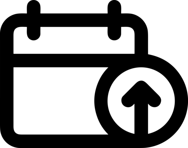 Siyah ve Beyaz Logo Simgesi PNG Biçimini Yükle. Web Sitesi Düğmesi, Mobil Uygulama Arayüzü, Dosya Aktarımı, Belge Paylaşımı, Bulut Depolama ve Veri Yedekleme için Minimalist Düz Tasarımlı Tek Renkli Ok Gönderme İşareti Grafiksel Elemanı