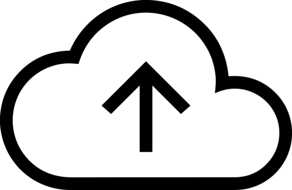 Siyah ve Beyaz Logo Simgesi PNG Biçimini Yükle. Web Sitesi Düğmesi, Mobil Uygulama Arayüzü, Dosya Aktarımı, Belge Paylaşımı, Bulut Depolama ve Veri Yedekleme için Minimalist Düz Tasarımlı Tek Renkli Ok Gönderme İşareti Grafiksel Elemanı