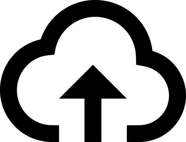 Siyah ve Beyaz Logo Simgesi PNG Biçimini Yükle. Web Sitesi Düğmesi, Mobil Uygulama Arayüzü, Dosya Aktarımı, Belge Paylaşımı, Bulut Depolama ve Veri Yedekleme için Minimalist Düz Tasarımlı Tek Renkli Ok Gönderme İşareti Grafiksel Elemanı