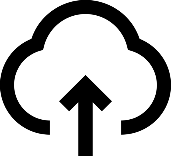 Siyah ve Beyaz Logo Simgesi PNG Biçimini Yükle. Web Sitesi Düğmesi, Mobil Uygulama Arayüzü, Dosya Aktarımı, Belge Paylaşımı, Bulut Depolama ve Veri Yedekleme için Minimalist Düz Tasarımlı Tek Renkli Ok Gönderme İşareti Grafiksel Elemanı