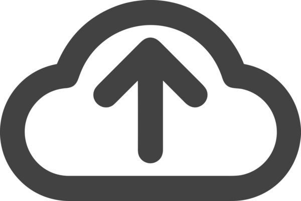 Siyah ve Beyaz Logo Simgesi PNG Biçimini Yükle. Web Sitesi Düğmesi, Mobil Uygulama Arayüzü, Dosya Aktarımı, Belge Paylaşımı, Bulut Depolama ve Veri Yedekleme için Minimalist Düz Tasarımlı Tek Renkli Ok Gönderme İşareti Grafiksel Elemanı