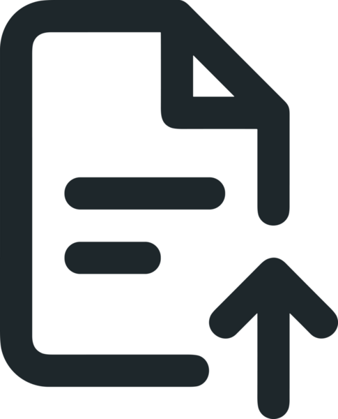 Siyah ve Beyaz Logo Simgesi PNG Biçimini Yükle. Web Sitesi Düğmesi, Mobil Uygulama Arayüzü, Dosya Aktarımı, Belge Paylaşımı, Bulut Depolama ve Veri Yedekleme için Minimalist Düz Tasarımlı Tek Renkli Ok Gönderme İşareti Grafiksel Elemanı