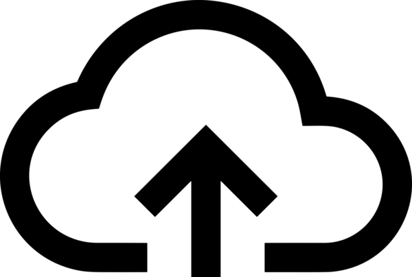 Siyah ve Beyaz Logo Simgesi PNG Biçimini Yükle. Web Sitesi Düğmesi, Mobil Uygulama Arayüzü, Dosya Aktarımı, Belge Paylaşımı, Bulut Depolama ve Veri Yedekleme için Minimalist Düz Tasarımlı Tek Renkli Ok Gönderme İşareti Grafiksel Elemanı