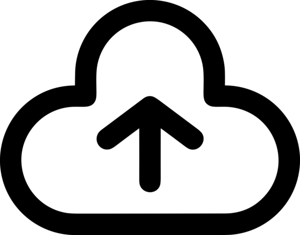 Siyah ve Beyaz Logo Simgesi PNG Biçimini Yükle. Web Sitesi Düğmesi, Mobil Uygulama Arayüzü, Dosya Aktarımı, Belge Paylaşımı, Bulut Depolama ve Veri Yedekleme için Minimalist Düz Tasarımlı Tek Renkli Ok Gönderme İşareti Grafiksel Elemanı