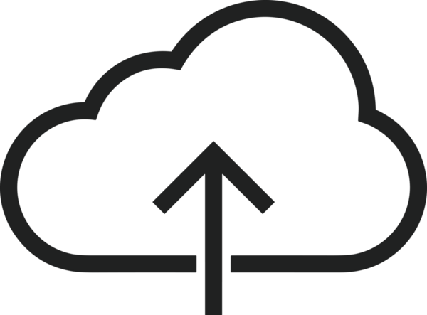 Siyah ve Beyaz Logo Simgesi PNG Biçimini Yükle. Web Sitesi Düğmesi, Mobil Uygulama Arayüzü, Dosya Aktarımı, Belge Paylaşımı, Bulut Depolama ve Veri Yedekleme için Minimalist Düz Tasarımlı Tek Renkli Ok Gönderme İşareti Grafiksel Elemanı