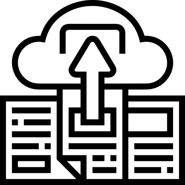 Siyah ve Beyaz Logo Simgesi PNG Biçimini Yükle. Web Sitesi Düğmesi, Mobil Uygulama Arayüzü, Dosya Aktarımı, Belge Paylaşımı, Bulut Depolama ve Veri Yedekleme için Minimalist Düz Tasarımlı Tek Renkli Ok Gönderme İşareti Grafiksel Elemanı