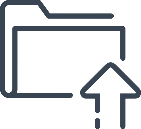 Siyah ve Beyaz Logo Simgesi PNG Biçimini Yükle. Web Sitesi Düğmesi, Mobil Uygulama Arayüzü, Dosya Aktarımı, Belge Paylaşımı, Bulut Depolama ve Veri Yedekleme için Minimalist Düz Tasarımlı Tek Renkli Ok Gönderme İşareti Grafiksel Elemanı