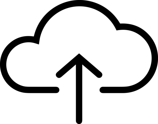 Siyah ve Beyaz Logo Simgesi PNG Biçimini Yükle. Web Sitesi Düğmesi, Mobil Uygulama Arayüzü, Dosya Aktarımı, Belge Paylaşımı, Bulut Depolama ve Veri Yedekleme için Minimalist Düz Tasarımlı Tek Renkli Ok Gönderme İşareti Grafiksel Elemanı