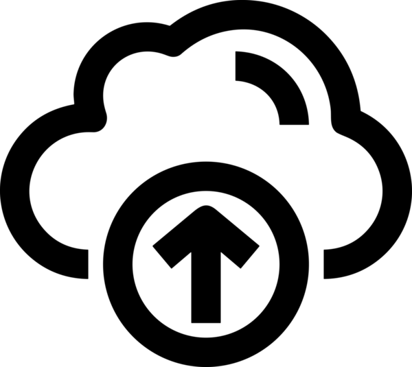 Siyah ve Beyaz Logo Simgesi PNG Biçimini Yükle. Web Sitesi Düğmesi, Mobil Uygulama Arayüzü, Dosya Aktarımı, Belge Paylaşımı, Bulut Depolama ve Veri Yedekleme için Minimalist Düz Tasarımlı Tek Renkli Ok Gönderme İşareti Grafiksel Elemanı