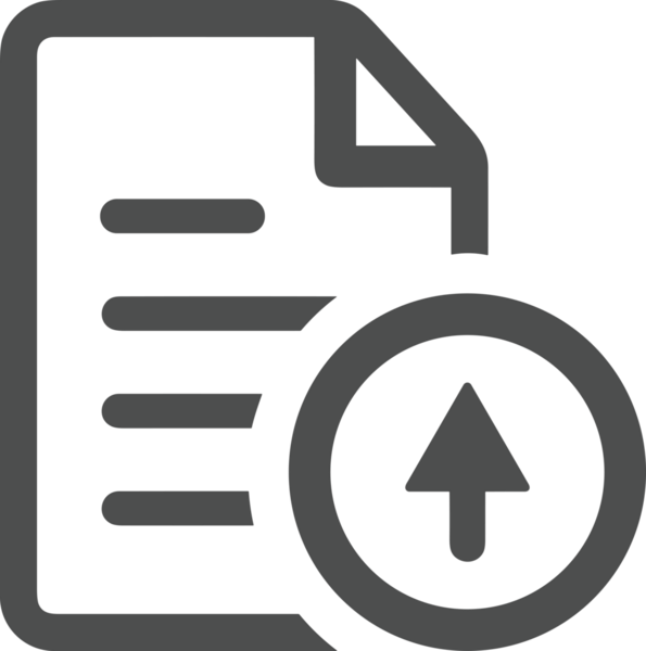 Siyah ve Beyaz Logo Simgesi PNG Biçimini Yükle. Web Sitesi Düğmesi, Mobil Uygulama Arayüzü, Dosya Aktarımı, Belge Paylaşımı, Bulut Depolama ve Veri Yedekleme için Minimalist Düz Tasarımlı Tek Renkli Ok Gönderme İşareti Grafiksel Elemanı