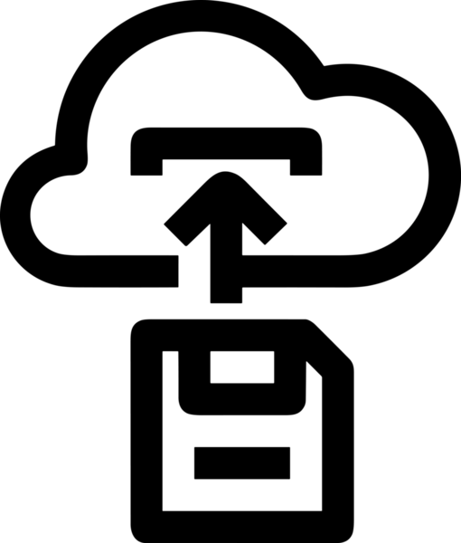 Siyah ve Beyaz Logo Simgesi PNG Biçimini Yükle. Web Sitesi Düğmesi, Mobil Uygulama Arayüzü, Dosya Aktarımı, Belge Paylaşımı, Bulut Depolama ve Veri Yedekleme için Minimalist Düz Tasarımlı Tek Renkli Ok Gönderme İşareti Grafiksel Elemanı