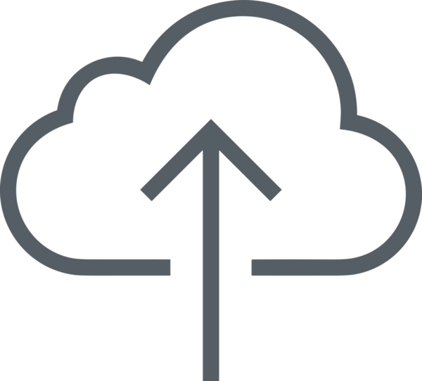 Siyah ve Beyaz Logo Simgesi PNG Biçimini Yükle. Web Sitesi Düğmesi, Mobil Uygulama Arayüzü, Dosya Aktarımı, Belge Paylaşımı, Bulut Depolama ve Veri Yedekleme için Minimalist Düz Tasarımlı Tek Renkli Ok Gönderme İşareti Grafiksel Elemanı