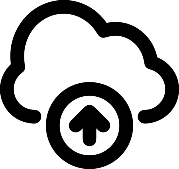 Siyah ve Beyaz Logo Simgesi PNG Biçimini Yükle. Web Sitesi Düğmesi, Mobil Uygulama Arayüzü, Dosya Aktarımı, Belge Paylaşımı, Bulut Depolama ve Veri Yedekleme için Minimalist Düz Tasarımlı Tek Renkli Ok Gönderme İşareti Grafiksel Elemanı