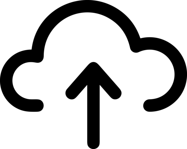 Siyah ve Beyaz Logo Simgesi PNG Biçimini Yükle. Web Sitesi Düğmesi, Mobil Uygulama Arayüzü, Dosya Aktarımı, Belge Paylaşımı, Bulut Depolama ve Veri Yedekleme için Minimalist Düz Tasarımlı Tek Renkli Ok Gönderme İşareti Grafiksel Elemanı