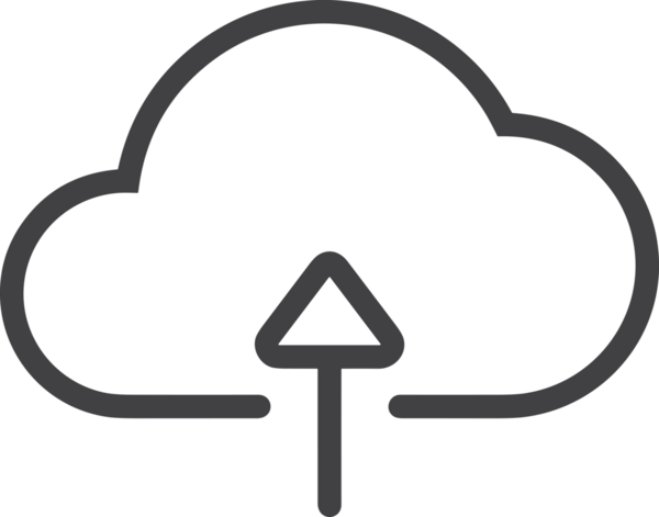 Siyah ve Beyaz Logo Simgesi PNG Biçimini Yükle. Web Sitesi Düğmesi, Mobil Uygulama Arayüzü, Dosya Aktarımı, Belge Paylaşımı, Bulut Depolama ve Veri Yedekleme için Minimalist Düz Tasarımlı Tek Renkli Ok Gönderme İşareti Grafiksel Elemanı