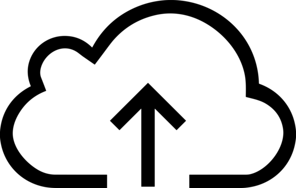 Siyah ve Beyaz Logo Simgesi PNG Biçimini Yükle. Web Sitesi Düğmesi, Mobil Uygulama Arayüzü, Dosya Aktarımı, Belge Paylaşımı, Bulut Depolama ve Veri Yedekleme için Minimalist Düz Tasarımlı Tek Renkli Ok Gönderme İşareti Grafiksel Elemanı