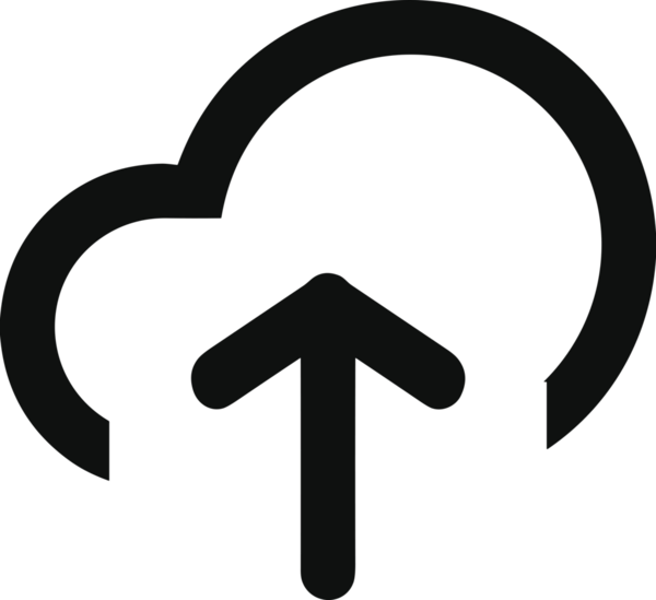 Siyah ve Beyaz Logo Simgesi PNG Biçimini Yükle. Web Sitesi Düğmesi, Mobil Uygulama Arayüzü, Dosya Aktarımı, Belge Paylaşımı, Bulut Depolama ve Veri Yedekleme için Minimalist Düz Tasarımlı Tek Renkli Ok Gönderme İşareti Grafiksel Elemanı