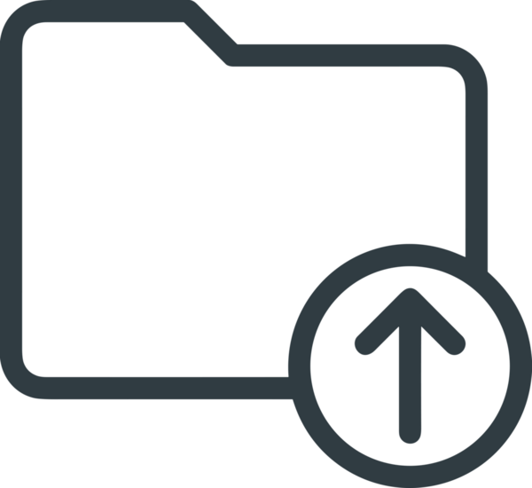 Siyah ve Beyaz Logo Simgesi PNG Biçimini Yükle. Web Sitesi Düğmesi, Mobil Uygulama Arayüzü, Dosya Aktarımı, Belge Paylaşımı, Bulut Depolama ve Veri Yedekleme için Minimalist Düz Tasarımlı Tek Renkli Ok Gönderme İşareti Grafiksel Elemanı