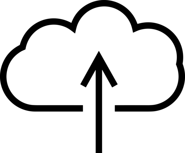 Siyah ve Beyaz Logo Simgesi PNG Biçimini Yükle. Web Sitesi Düğmesi, Mobil Uygulama Arayüzü, Dosya Aktarımı, Belge Paylaşımı, Bulut Depolama ve Veri Yedekleme için Minimalist Düz Tasarımlı Tek Renkli Ok Gönderme İşareti Grafiksel Elemanı