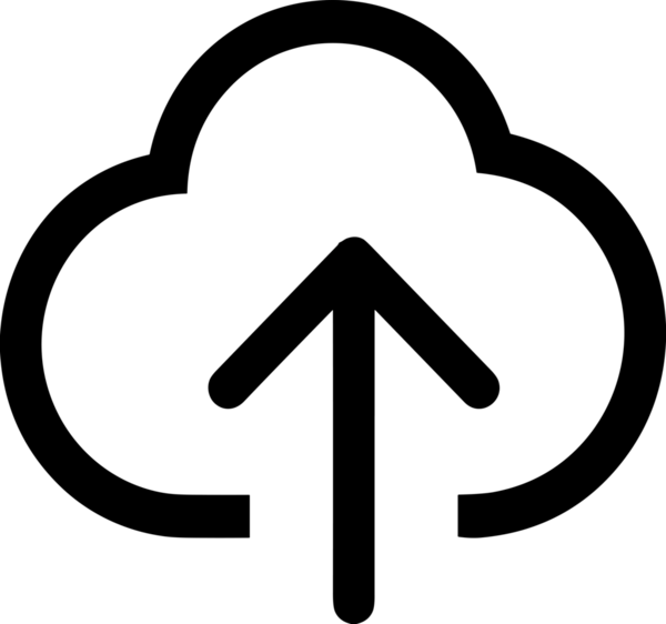 Siyah ve Beyaz Logo Simgesi PNG Biçimini Yükle. Web Sitesi Düğmesi, Mobil Uygulama Arayüzü, Dosya Aktarımı, Belge Paylaşımı, Bulut Depolama ve Veri Yedekleme için Minimalist Düz Tasarımlı Tek Renkli Ok Gönderme İşareti Grafiksel Elemanı