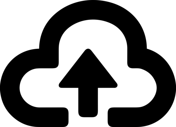 Siyah ve Beyaz Logo Simgesi PNG Biçimini Yükle. Web Sitesi Düğmesi, Mobil Uygulama Arayüzü, Dosya Aktarımı, Belge Paylaşımı, Bulut Depolama ve Veri Yedekleme için Minimalist Düz Tasarımlı Tek Renkli Ok Gönderme İşareti Grafiksel Elemanı