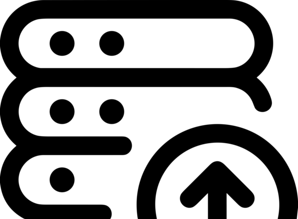 Siyah ve Beyaz Logo Simgesi PNG Biçimini Yükle. Web Sitesi Düğmesi, Mobil Uygulama Arayüzü, Dosya Aktarımı, Belge Paylaşımı, Bulut Depolama ve Veri Yedekleme için Minimalist Düz Tasarımlı Tek Renkli Ok Gönderme İşareti Grafiksel Elemanı