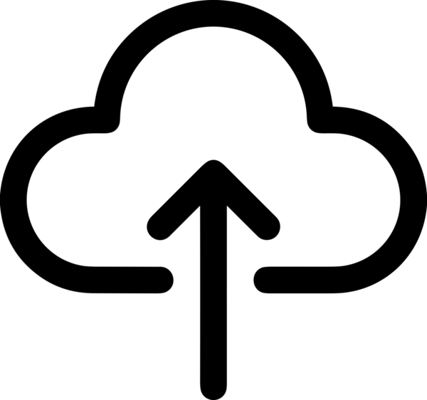 Siyah ve Beyaz Logo Simgesi PNG Biçimini Yükle. Web Sitesi Düğmesi, Mobil Uygulama Arayüzü, Dosya Aktarımı, Belge Paylaşımı, Bulut Depolama ve Veri Yedekleme için Minimalist Düz Tasarımlı Tek Renkli Ok Gönderme İşareti Grafiksel Elemanı