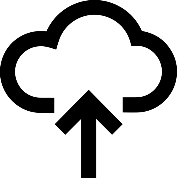 Siyah ve Beyaz Logo Simgesi PNG Biçimini Yükle. Web Sitesi Düğmesi, Mobil Uygulama Arayüzü, Dosya Aktarımı, Belge Paylaşımı, Bulut Depolama ve Veri Yedekleme için Minimalist Düz Tasarımlı Tek Renkli Ok Gönderme İşareti Grafiksel Elemanı