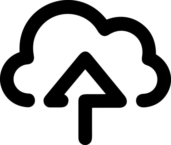 Siyah ve Beyaz Logo Simgesi PNG Biçimini Yükle. Web Sitesi Düğmesi, Mobil Uygulama Arayüzü, Dosya Aktarımı, Belge Paylaşımı, Bulut Depolama ve Veri Yedekleme için Minimalist Düz Tasarımlı Tek Renkli Ok Gönderme İşareti Grafiksel Elemanı