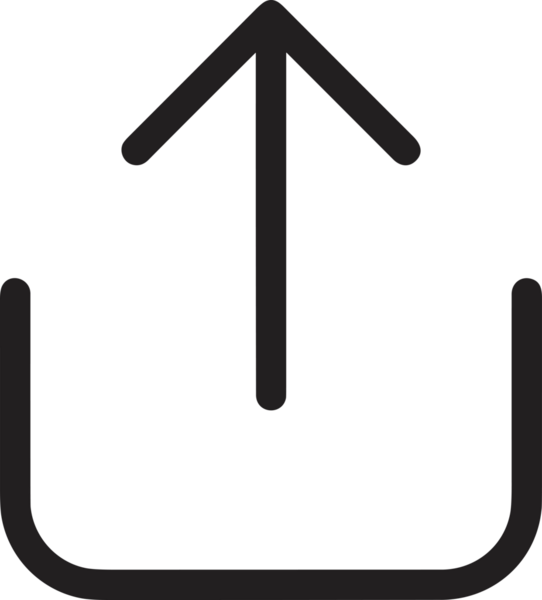 Siyah ve Beyaz Logo Simgesi PNG Biçimini Yükle. Web Sitesi Düğmesi, Mobil Uygulama Arayüzü, Dosya Aktarımı, Belge Paylaşımı, Bulut Depolama ve Veri Yedekleme için Minimalist Düz Tasarımlı Tek Renkli Ok Gönderme İşareti Grafiksel Elemanı