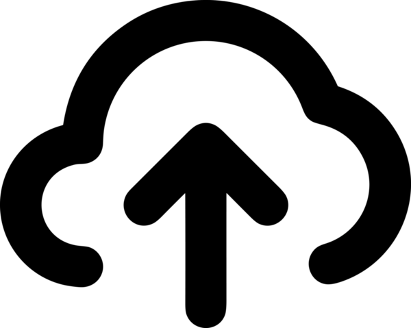 Siyah ve Beyaz Logo Simgesi PNG Biçimini Yükle. Web Sitesi Düğmesi, Mobil Uygulama Arayüzü, Dosya Aktarımı, Belge Paylaşımı, Bulut Depolama ve Veri Yedekleme için Minimalist Düz Tasarımlı Tek Renkli Ok Gönderme İşareti Grafiksel Elemanı